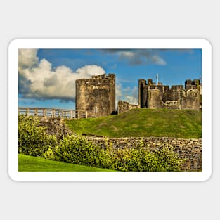 Western Gateway to Caerphilly Castle Sticker
